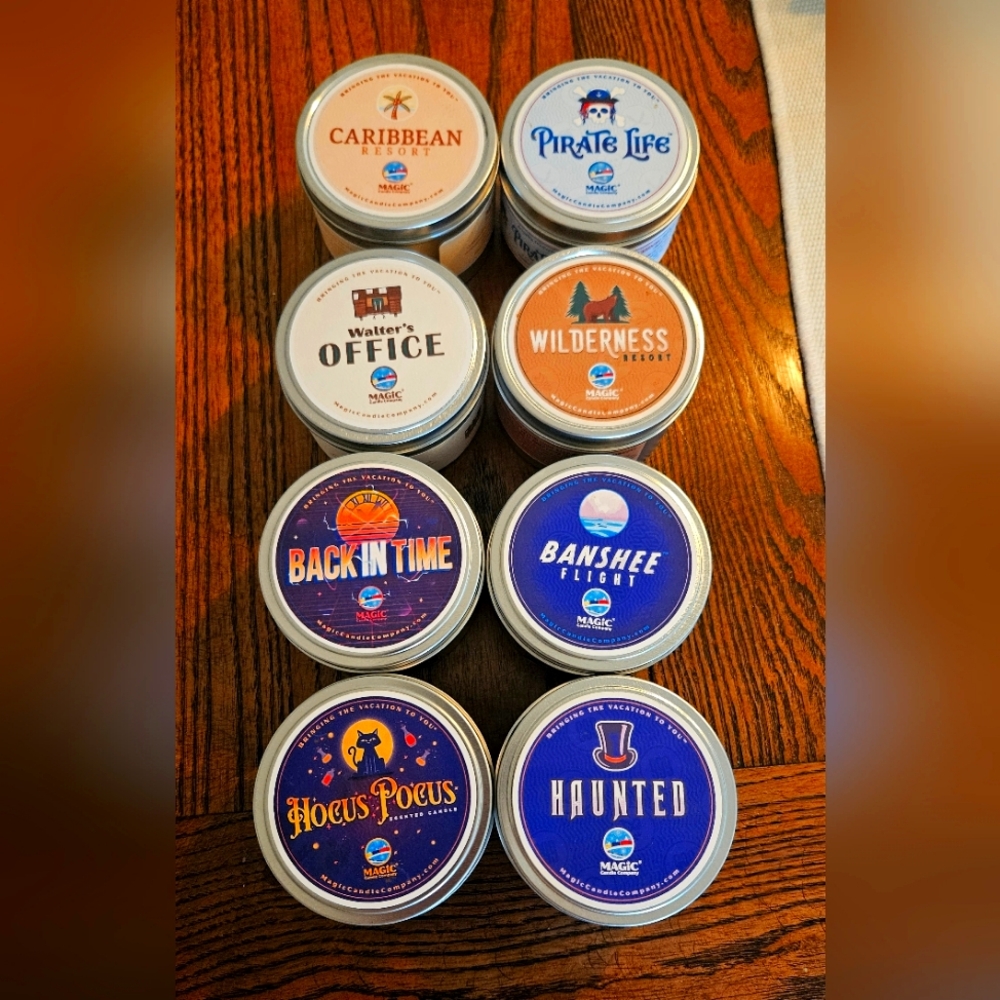 Lot of 8 Disney candles (all new)